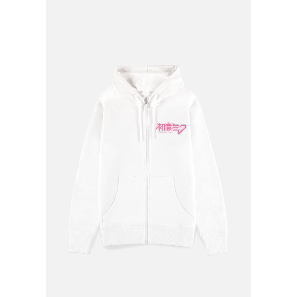 Hatsune Miku - Hatsune Miku Veste zip à capuche - Blanc